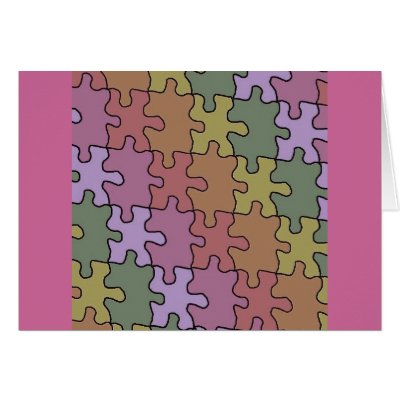 autism puzzle pieces 35 card by PuzzledByAutism