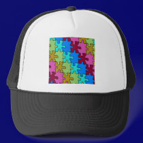 autism puzzle pieces 3 hats