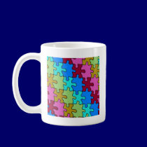 autism puzzle pieces 3 mugs