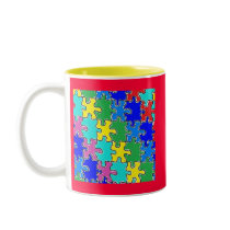 autism puzzle pieces 40 mug