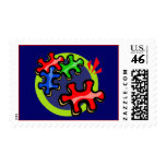 Autism Puzzle Pieces Stamps
