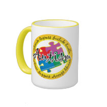 Autism Puzzle Ring mugs by fightcancertees Autism Puzzle Ring mugs