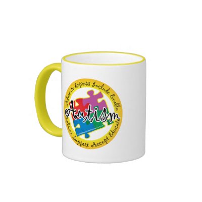 Autism Puzzle Ring Mugs by fightcancertees