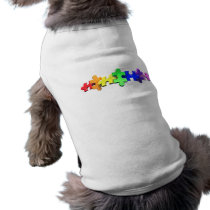 Autism Puzzle Strip pet clothing by wolfmama Autism Puzzle Strip pet clothing