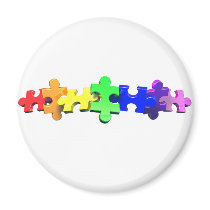Autism Puzzle Strip Magnets
