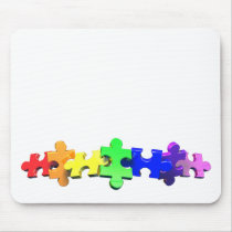 Autism Puzzle Strip Mouse Mats