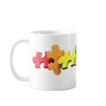 Autism Puzzle Strip Mugs