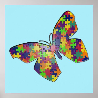 Autism Puzzlefly Poster by Sidther