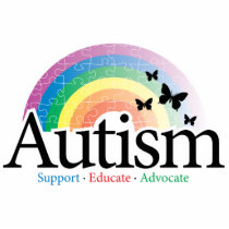 Autism Rainbow Acrylic Cut Out