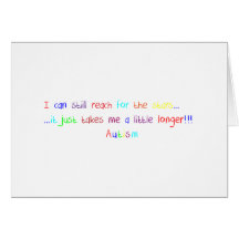 Autism Reach For The Stars Greeting Card