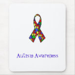 Autism Ribbon, Autism Awareness Mousepad