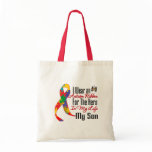 Autism Ribbon Hero in My Life My Son bags