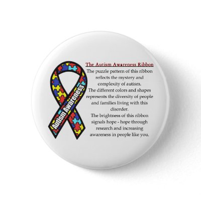Autism Ribbon meaning Pinback Buttons by hopefay