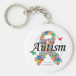 Autism Ribbon of Butterflies Key Chains