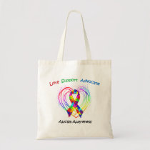 Autism Ribbon on Heart bags