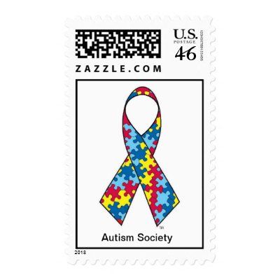 Autism Ribbon Stamp