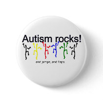 Autism rocks! button