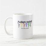 Autism rocks! coffee mug