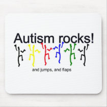 Autism rocks! mousepads