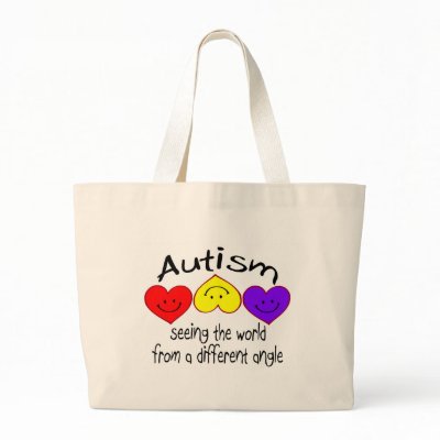 Autism, Seeing The World From A Different Angle Canvas Bag by TeeZazzle
