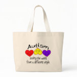 Autism, Seeing The World From A Different Angle Canvas Bag
