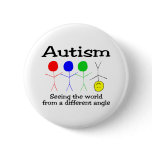 Autism Seeing The World From A Different Angle Button