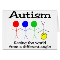 Autism Seeing The World From A Different Angle Greeting Cards