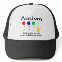 Autism Seeing The World From A Different Angle Trucker Hats