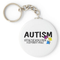 Autism Seeing The World From A Different Angle Keychains