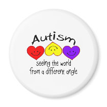 Autism, Seeing The World From A Different Angle Fridge Magnet