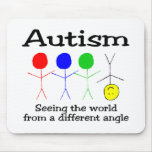 Autism Seeing The World From A Different Angle Mouse Pad