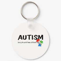 Autism Seeing The World From A Different Angle (Pi keychains