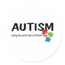 Autism Seeing The World From A Different Angle (Pi stickers