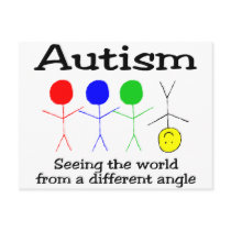 Autism Seeing The World From A Different Angle Post Card