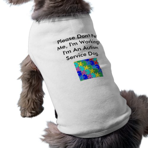 Autism Service Dog petshirt