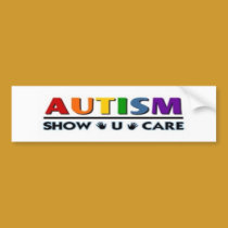 autism show u care bumper stickers by autismshowucare autism show u care bumper stickers