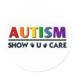 Autism show u care sticker