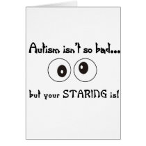 autism staring cards