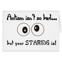 autism staring cards