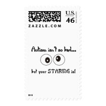 autism staring postage