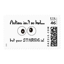 autism staring postage