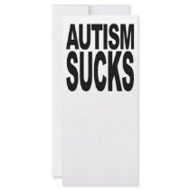 Autism Sucks Full Color Rack Card