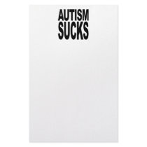 Autism Sucks Customized Stationery