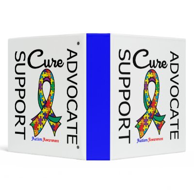 Autism Support Advocate Cure Binder by giftsforawareness