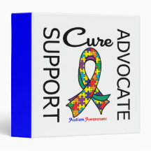 Autism Support Advocate Cure Binder