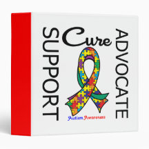 Autism Support Advocate Cure Binder 2