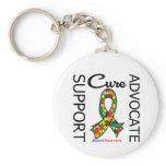 Autism Support Advocate Cure Key Chains