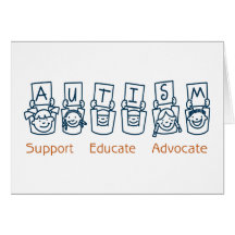 Autism: Support Educate Advocate Cards