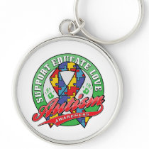 Autism Support - Educate - Love Key Chains