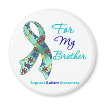 Autism Support For My Brother Magnets